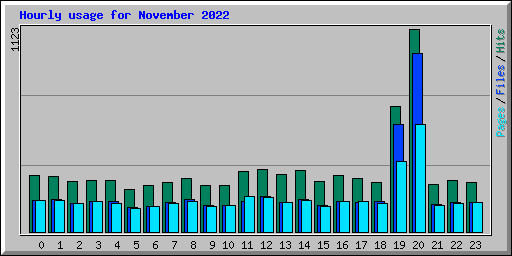 Hourly usage for November 2022