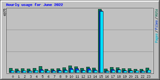 Hourly usage for June 2022
