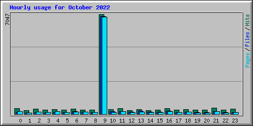 Hourly usage for October 2022